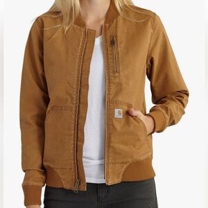 Carhartt Women's Rugged Flex Canvas Utility Jacket Brown XS